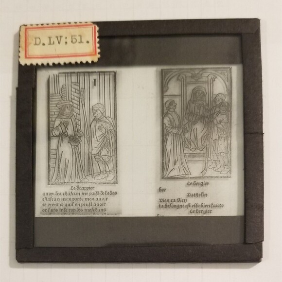 Four Antique Glass Magic Lantern Slides Classical Greek & Medieval Themes - Picture 2 of 10